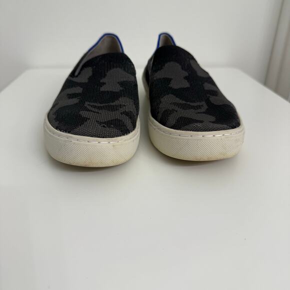 Rothy’s Original Slip On Sneakers Casual Washable Comfort Gray Camo Sz 7.5 - Picture 4 of 8